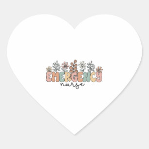 Emergency Nurse Heart Sticker