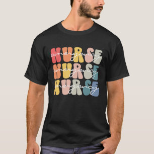 Emergency Nurse Life Groovy Emergency Nurse Week T-Shirt