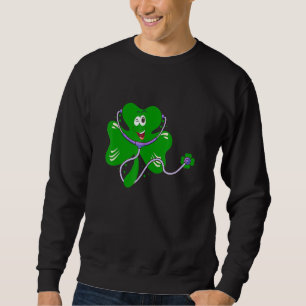 Emergency Nurse Squad Nursing St Patrick Day Gnome Sweatshirt