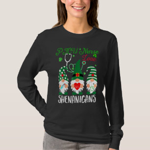 Emergency Nurse Squad Nursing St Patrick Day Gnome T-Shirt