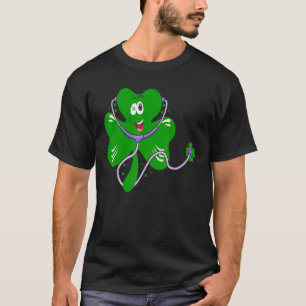 Emergency Nurse Squad Nursing St Patrick Day Gnome T-Shirt