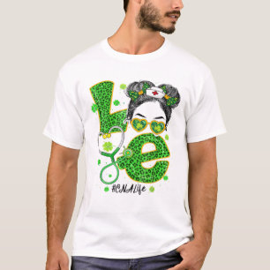 Emergency Nurse Squad Nursing St Patrick Day Gnome T-Shirt