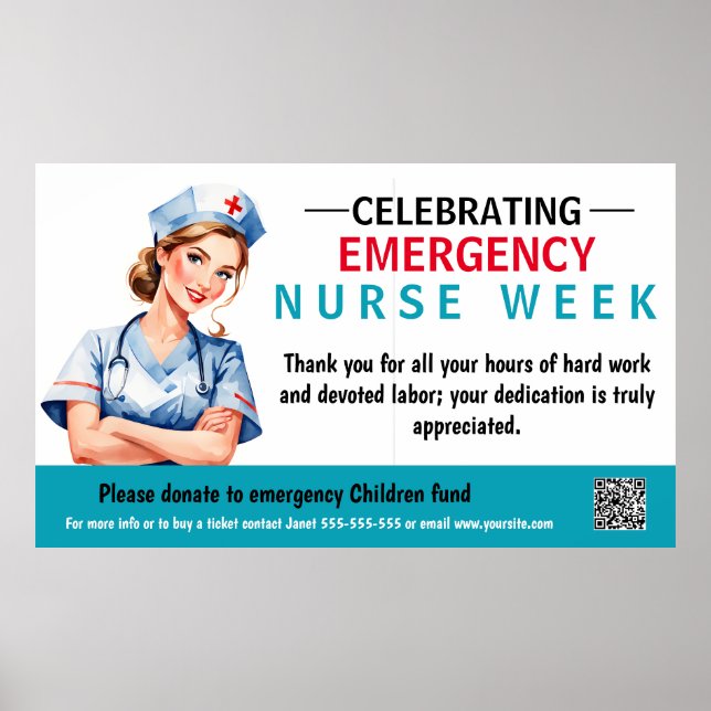 Emergency Nurses week is observed yearly Poster (Front)