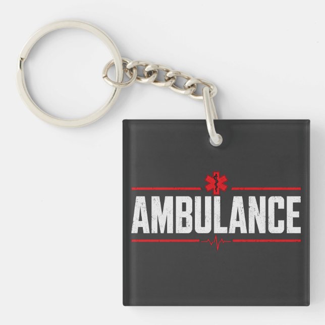 🚑 Emergency Response Key Ring (Front)