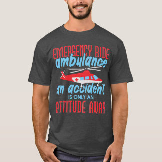 Emergency Ride Ambulance Helicopter retro T-Shirt