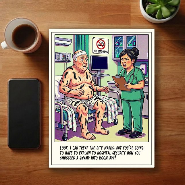Emergency Room Adventures Cartoon Postcard (Creator Uploaded)