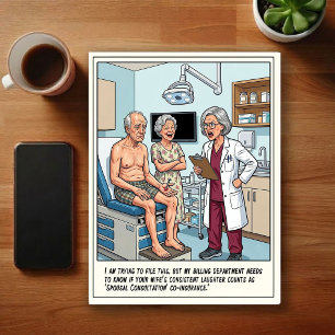 Emergency Room Adventures Cartoon Postcard