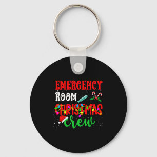 Emergency Room Christmas Crew Er Nurse Xmas Holida Key Ring