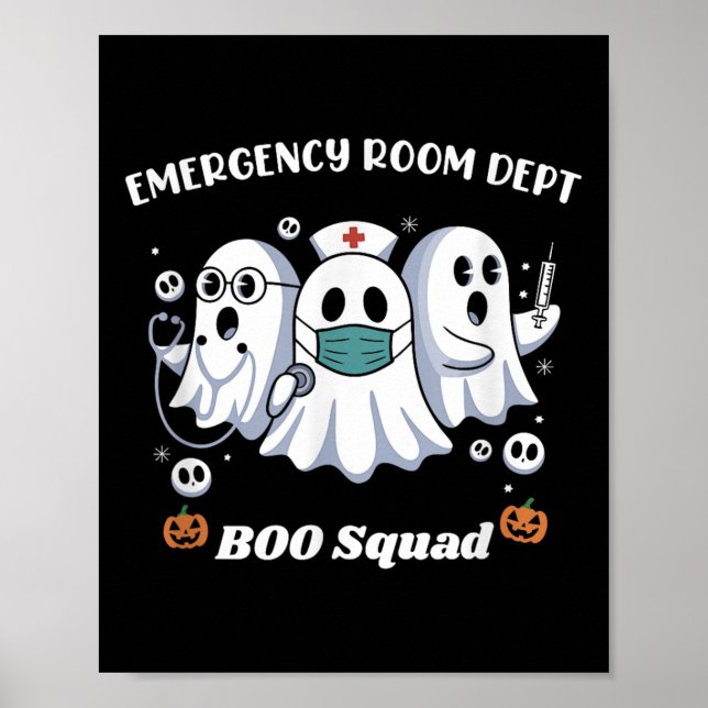 Emergency Room Department Er Dept Halloween Crew B Poster (Front)