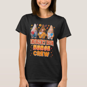 Emergency Room Nurse Crew Gnomes Thanksgiving Grat T-Shirt
