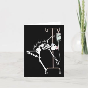 Emergency Room Nurse Rn Funny Icu Skeleton Nurse  Card