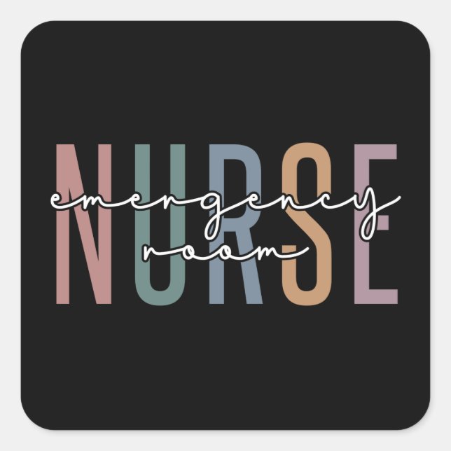 Emergency Room nurse RN Future nurse gifts Square Sticker (Front)