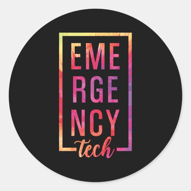 Emergency Room Tech Er Tech Er Technician Classic Round Sticker (Front)