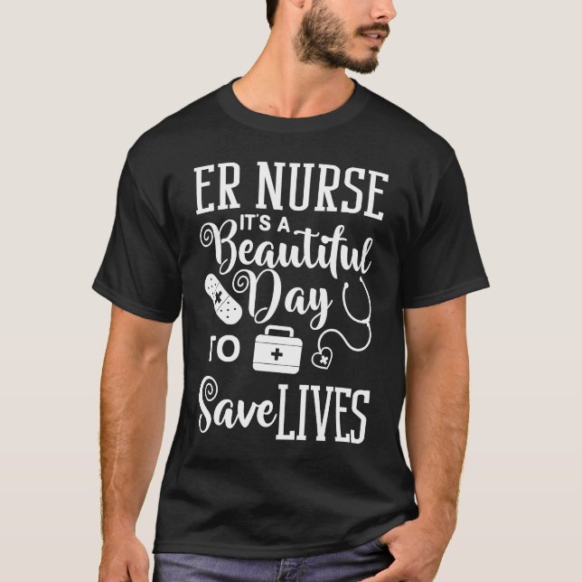 Emergency Room Technician ER Nurse Hospital Depart T-Shirt (Front)