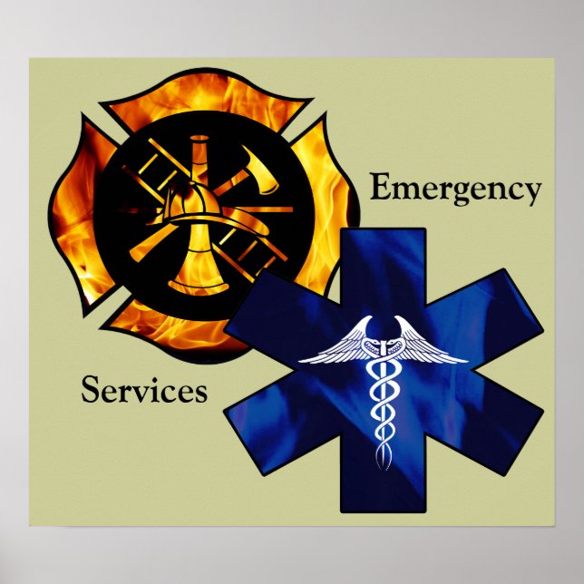 Emergency Services Poster (Front)