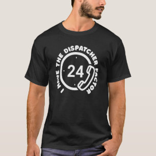 Emergency Thin Yellow Line Police Gold Dispatcher T-Shirt