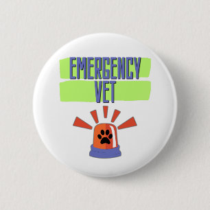 Emergency Vet – Veterinary Emergency Design 6 Cm Round Badge