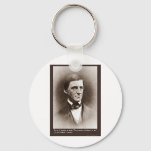 Emerson Beauty/Art Quote Gifts Tees & Collectibles Key Ring