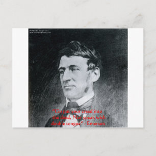 Emerson "Creed The Deed" Wisdom Quote Gifts Postcard