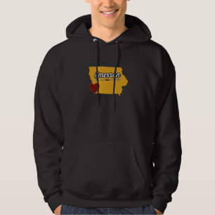 EMERSON IOWA IA USA Cute Souvenir Merch US City Hoodie