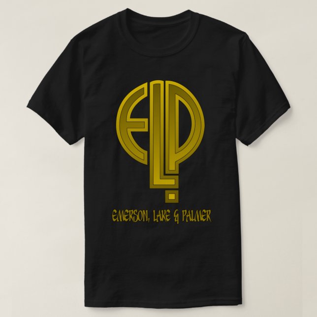 Emerson, Lake &amp; Palmer Solid Gold Logo Classic T-Shirt (Design Front)