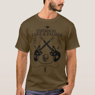 Emerson Lake Palmer Guitar Vintage Logo T-Shirt