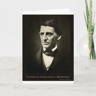 Emerson Love Of Beauty Is Taste Love Quote Gifts Card