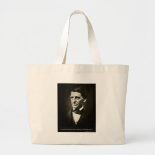 Emerson Love Of Beauty Is Taste Love Quote Gifts Large Tote Bag