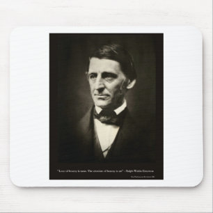 Emerson Love Of Beauty Is Taste Love Quote Gifts Mouse Pad