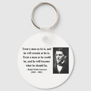 Emerson Quote 9b Key Ring