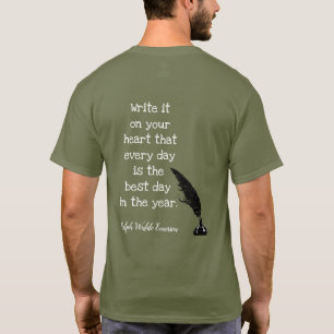 Emerson Quote -- Best Day - T-shirt