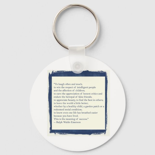 Emerson Quote Key Ring (Front)