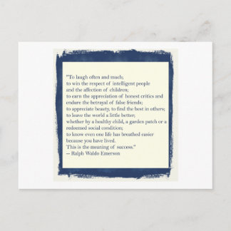 Emerson Quote Postcard