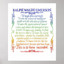 Emerson quote-Success, rainbow