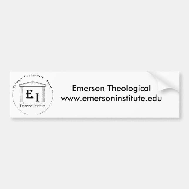 Emerson Theological Institute Bumper Sticker (Front)