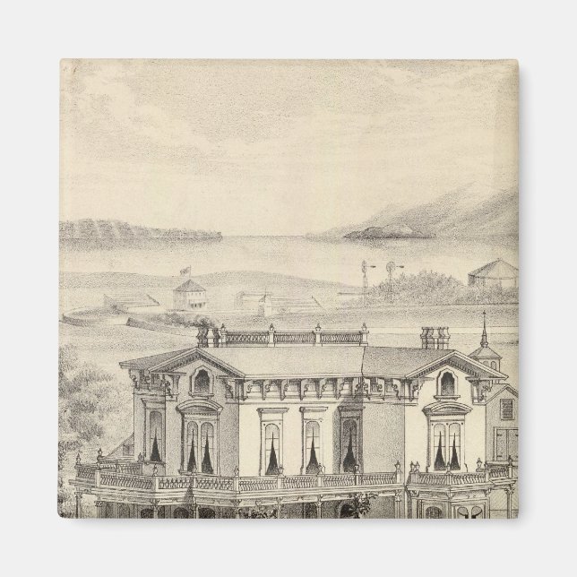 Emery residence, Oakland, Alameda Co Magnet (Front)