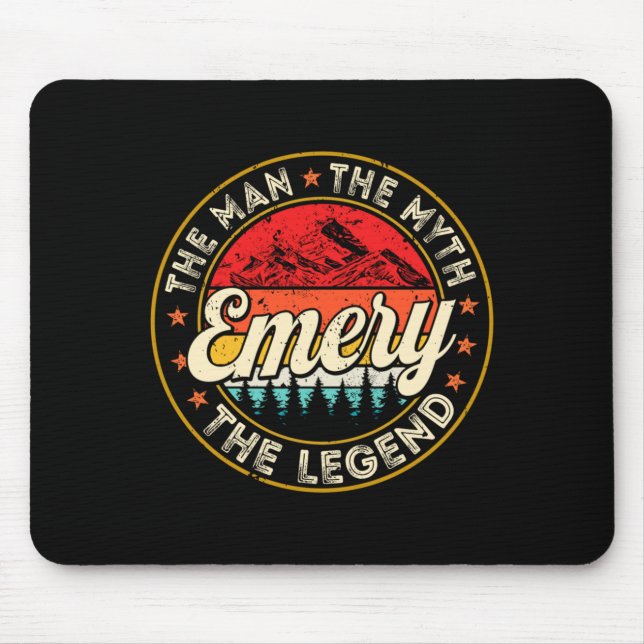 Emery The One And Only Legend Personalised Name Mouse Pad (Front)