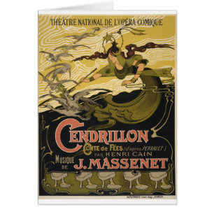 Emile Bertrand poster Jules Massenet's Cendrillon