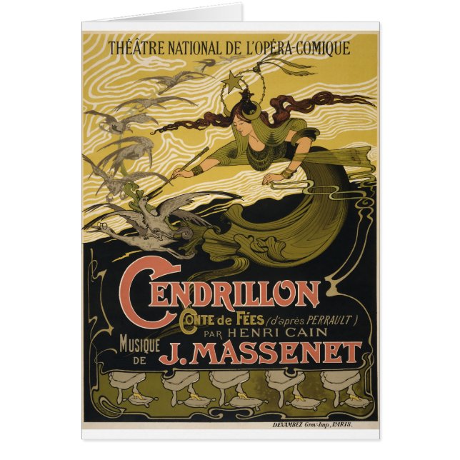 Emile Bertrand poster Jules Massenet's Cendrillon (Front)