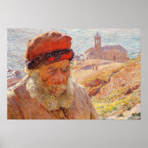 Emile Claus - Ampelio, Old Fisherman of Bordighera Poster