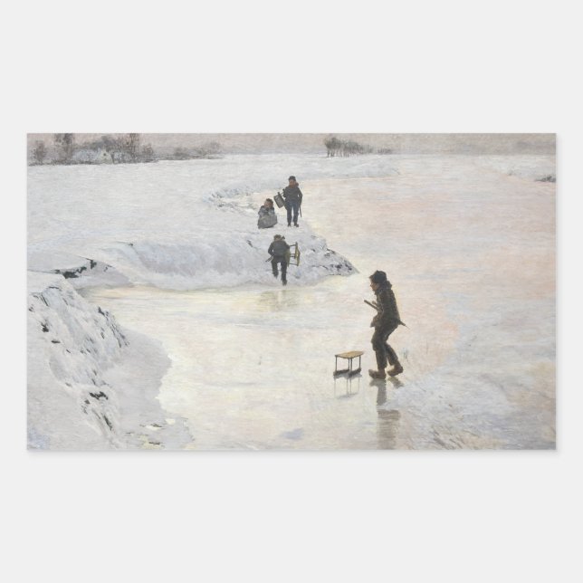 Emile Claus - The Kingfishers Rectangular Sticker (Front)