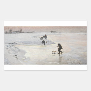 Emile Claus - The Kingfishers Rectangular Sticker