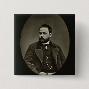 Emile Zola (1840-1902) from 'Galerie Contemporaine 15 Cm Square Badge