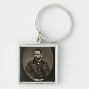 Emile Zola (1840-1902) from 'Galerie Contemporaine Key Ring