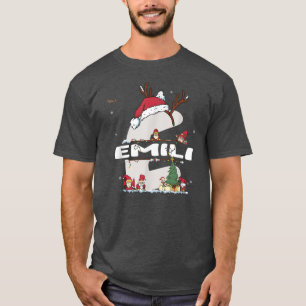 Emili Christmas Shirt w Emili Name for funny Xmas