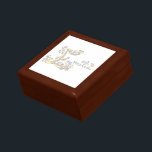 Emilia customised name beginning with E gift box<br><div class="desc">Pretty personalised keepsake gift box. Perfect to showcase a extra special gift. Gift box currently reads Emilia or you can be personalise with your own name starting with the letter E. © Original letter art drawing and design by Sarah Trett. www.sarahtrett.com for www.mylittleeden.com</div>