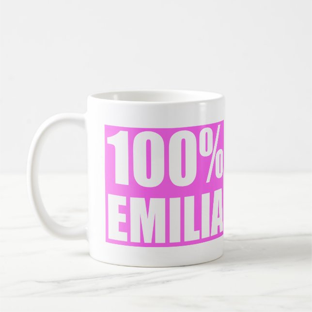 Emilia name coffee mug (Left)
