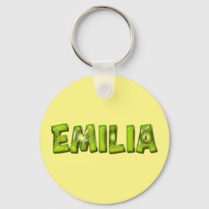 Emilia Name Kiwi Design Schlüsselanhänger Key Ring