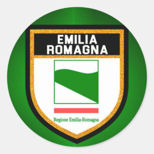 Emilia-Romagna Flag Classic Round Sticker