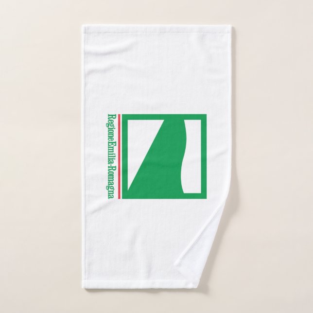 Emilia Romagna flag (Italian region) Hand Towel (Hand Towel)